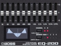 BOSS EQ-200 visor LCD gráfico 